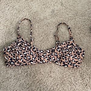 Aerie Cheetah Print Bikini Top